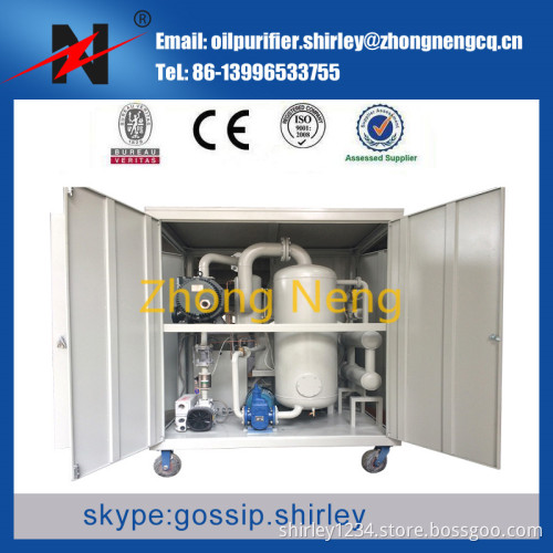 Double-Stage Vacuum Oil Purifier Oil Filtration Plant ZYD